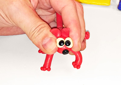 the rubber plasticine toy becomes elastic and flexible